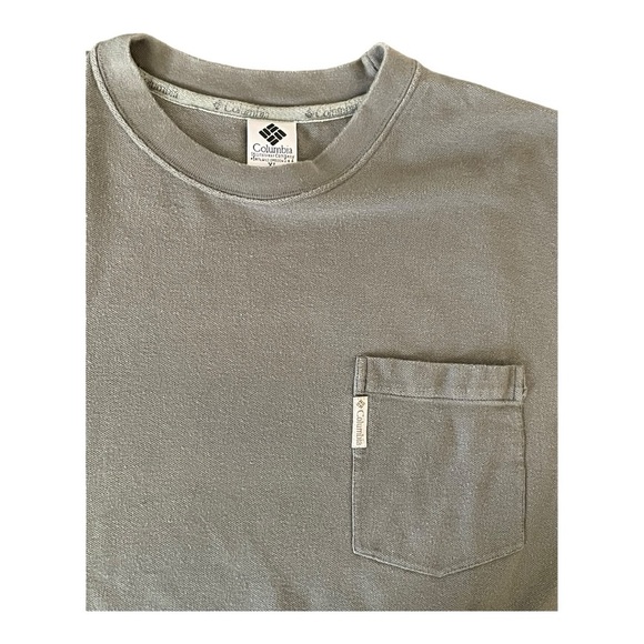 Columbia Men's Short Sleeve olive Tee Size: XL 100% cotton - Picture 1 of 10